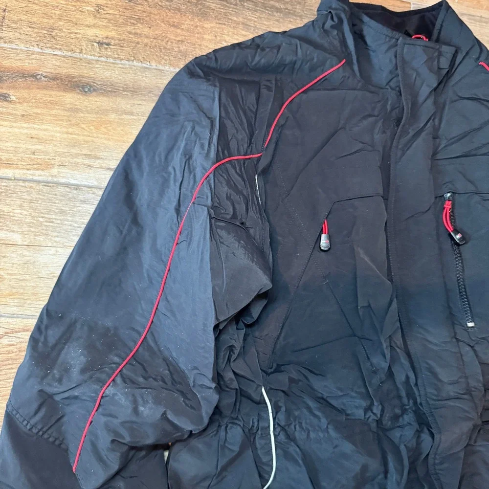 Vintage Tommy Hilfiger Puffer‎ Ski Style Jacket Men's Size XL Black Logo 2005